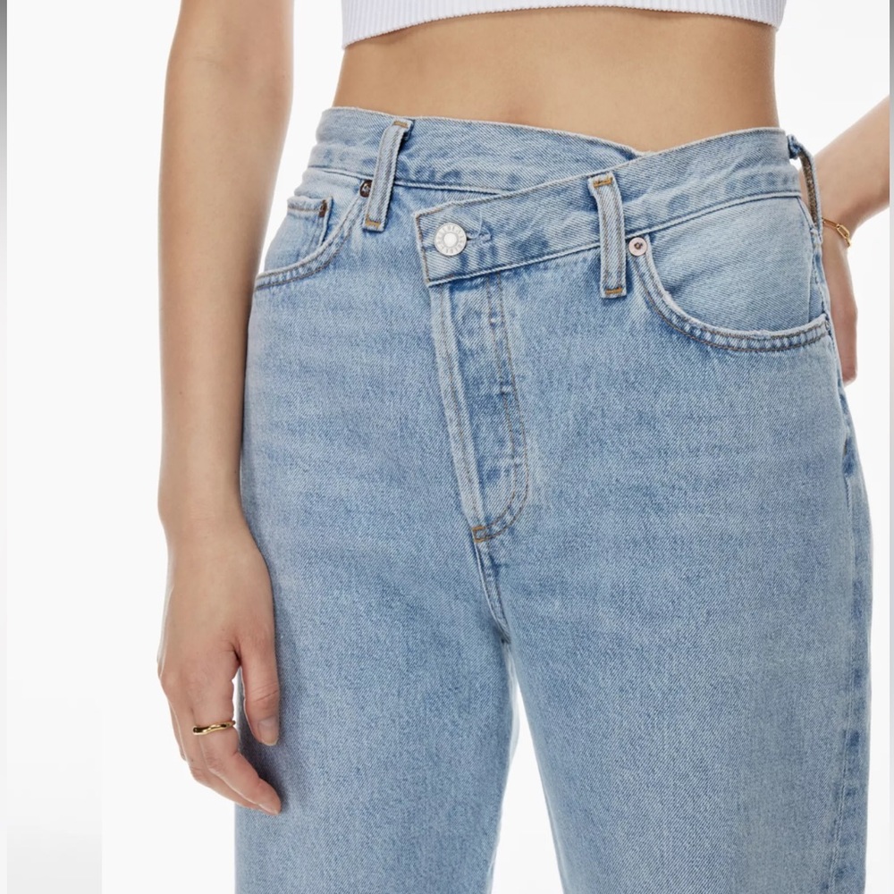 AGOLDE CRISS CROSS STRAIGHT JEAN